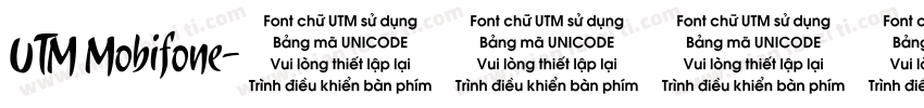 UTM Mobifone字体转换